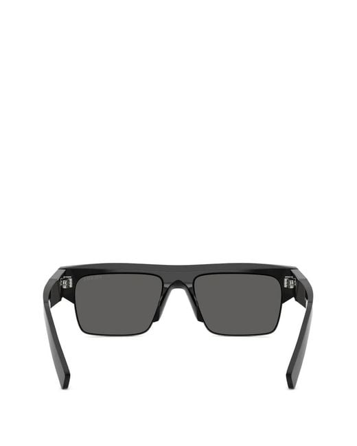 Prada Gray Lunettes De Soleil À Monture Carrée