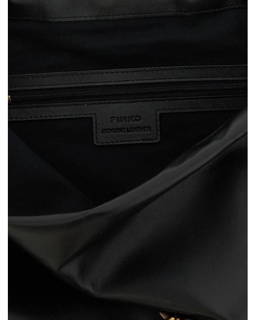 Pinko Black Drawstring Clutch Bag