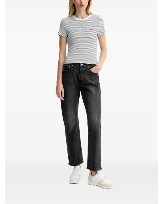 Levi's Women's Black 501 Curve Patch-Pocket Jeans