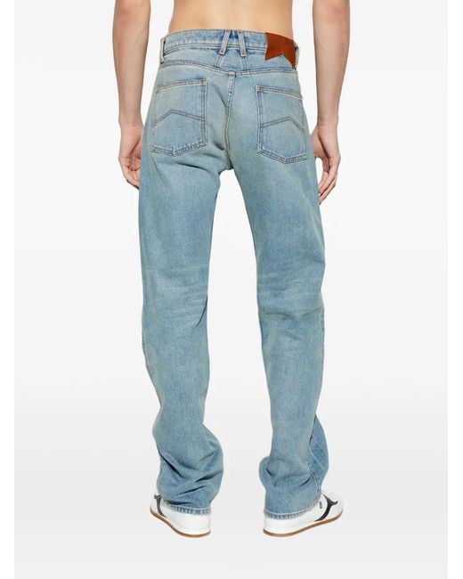 Rhude Blue Straight Jeans for men