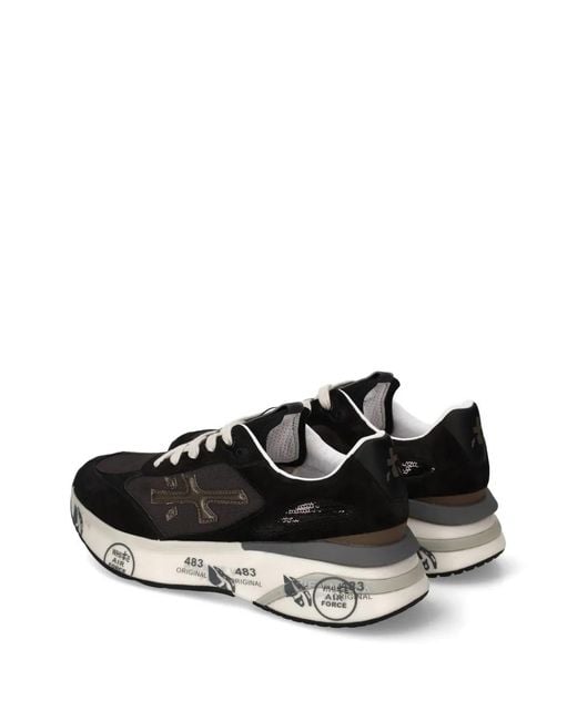 Premiata Black Flat Shoes
