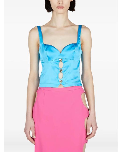 Marco Rambaldi Cut-out Detailing Top Blue