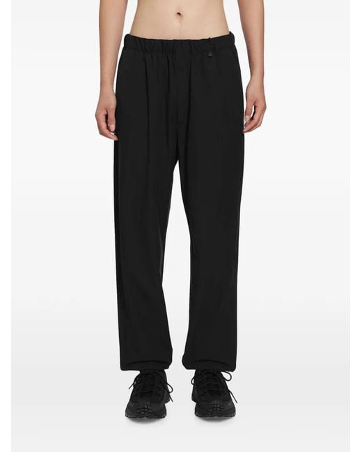 Moncler Black Elastic-Waistband Track Pants for men
