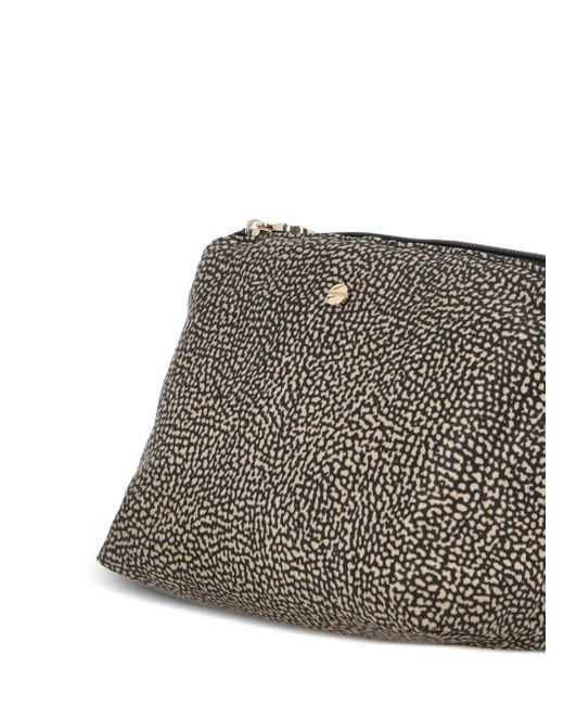 Borbonese Gray Printed Clutch Bag