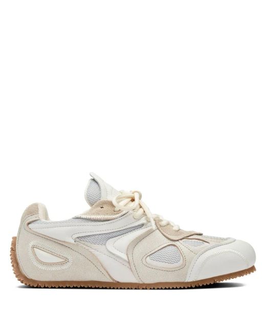Axel Arigato White Slow Leather Mesh-Panel Sneakers