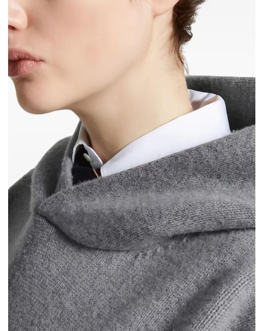 DSquared² Gray Wool Hoodie