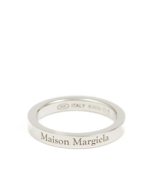 Maison Margiela White Logo-Reference Ring