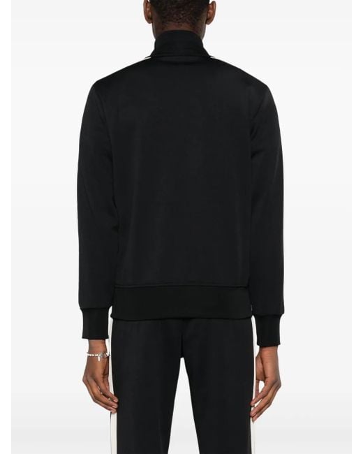 Palm Angels Black Monogram Classic Zipped Jacket for men
