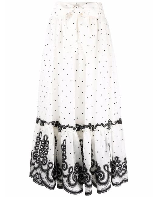 Zimmermann White Lovestruck Rope Skirt