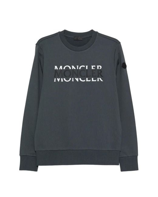 Moncler Black Cotton Sweatshirt for men