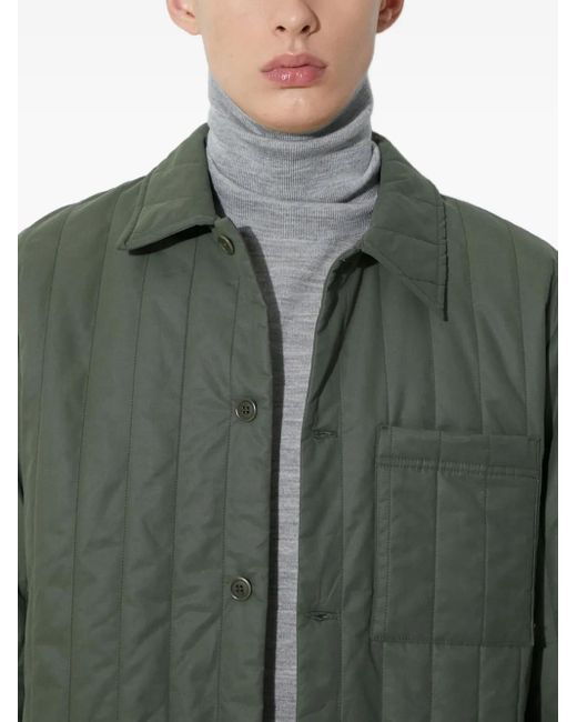 Giacca Trapuntata Con Inserti Imbottiti di A.P.C. in Green da Uomo