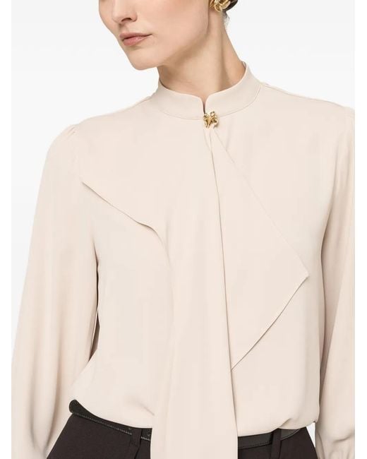 Nissa Natural Chiffon Top