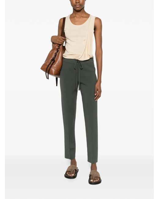 Twinset Gray Drawstring Track Pants