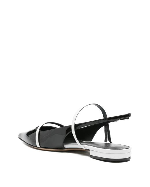 Alexandre Birman White Pointed-Toe Slingback Pumps
