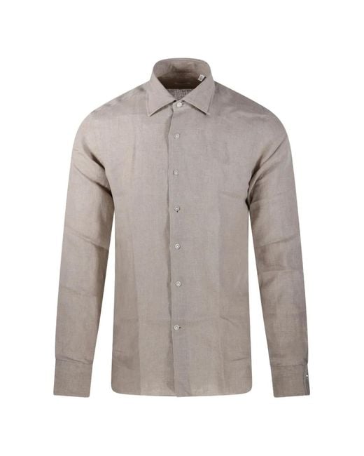 Borriello Gray Buttoned Shirt for men