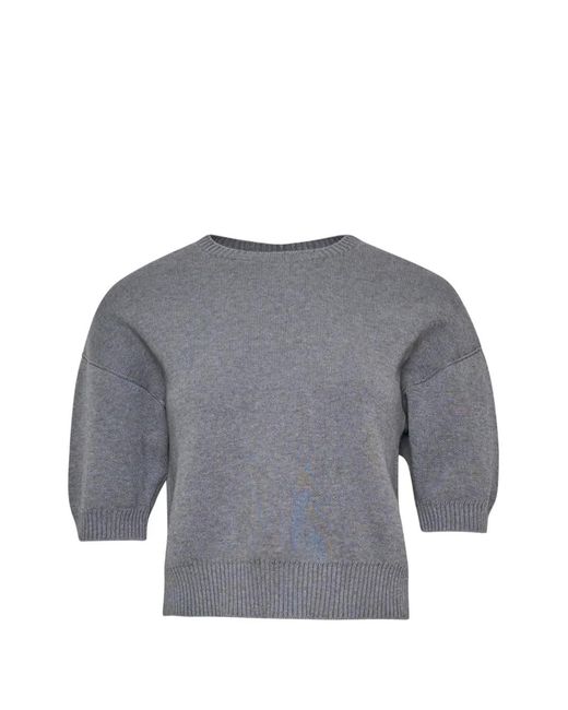 N°21 Gray Short-Sleeve Sweatshirt