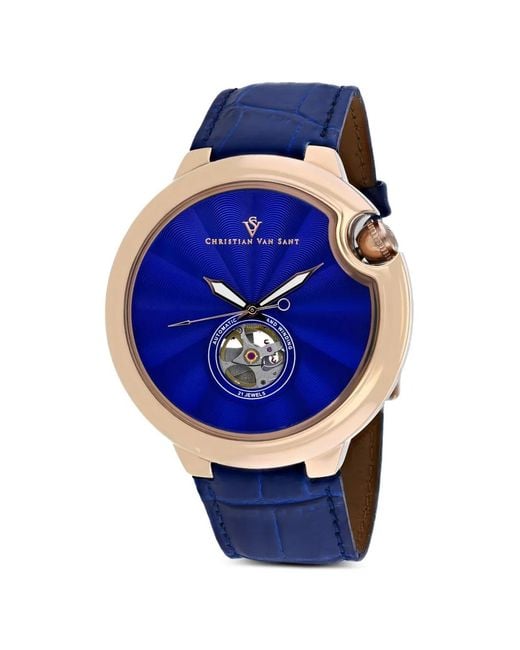 Christian Van Sant Blue Montre Cyclone Automatique for men