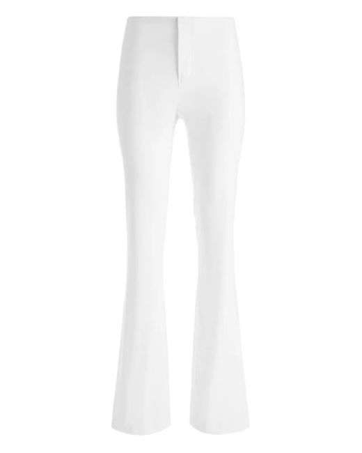 Alice + Olivia White Hose im Bootcut-Design