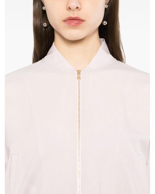 Kiki de Montparnasse Pink Veste Bomber À Fermeture Zippée