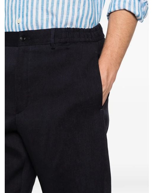 Tagliatore Blue Tailored Trousers for men