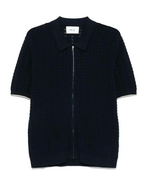 NN07 Black Gustav Cardigan for men