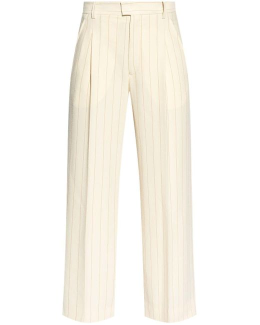 Isabel Marant Natural Romina Wide-Leg Tailored Trousers