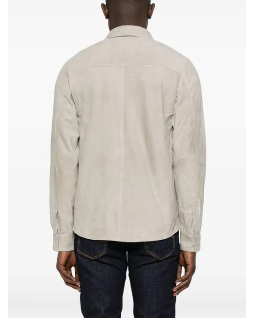 Giorgio Brato White Suede Shirt for men