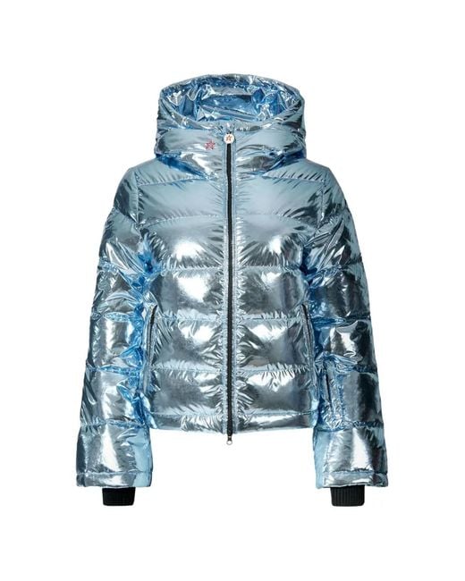 Perfect Moment Blue Polar Flare Ski Jacket
