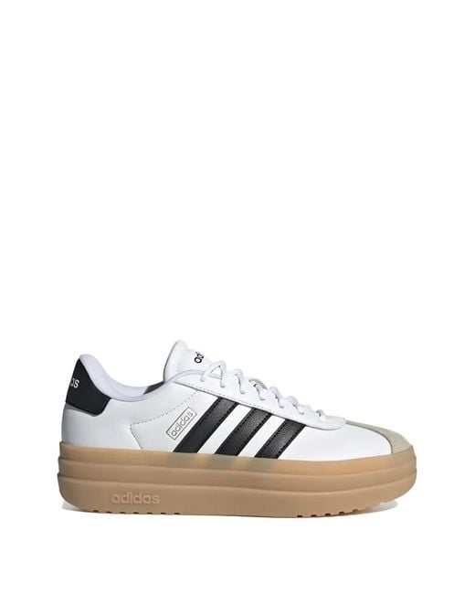 Adidas White Vl Court Bold Platform Sneakers