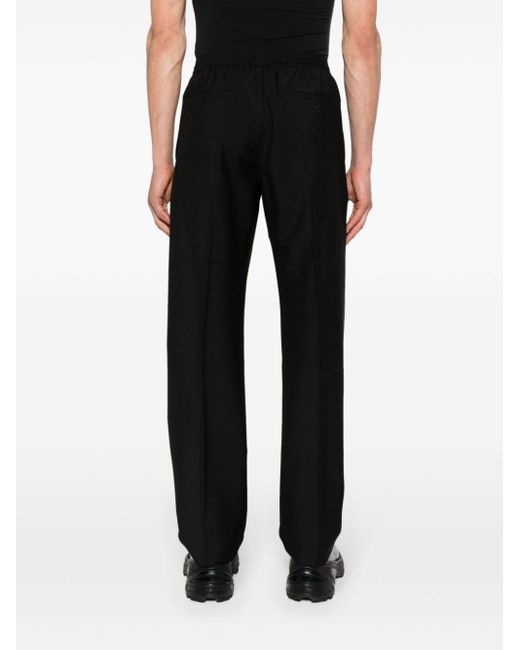 Givenchy Black Mid-rise Tapered Trousers for men