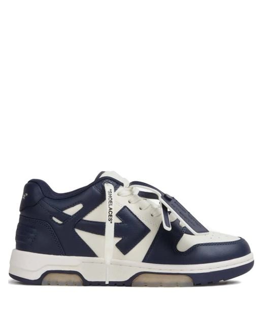 Off-White c/o Virgil Abloh Blue Out Of Office leather sneakers