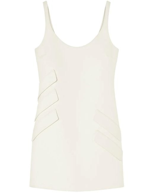 Versace White Mini Dress With Pockets