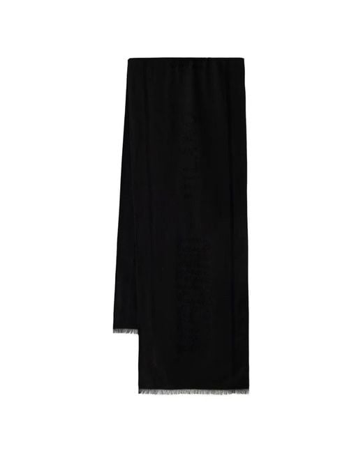 Sciarpa Con Frange di Moschino in Black da Uomo