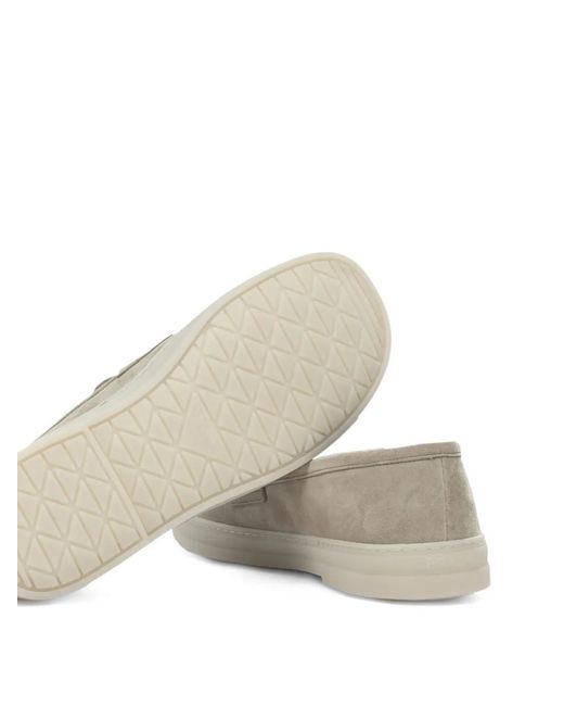 Prada Natural Suede Loafers for men