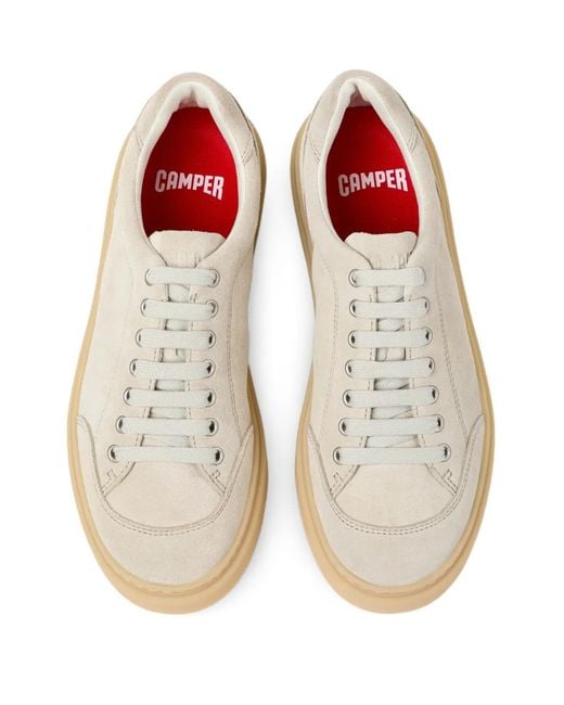 Camper White Twentyfive Suede Sneakers for men