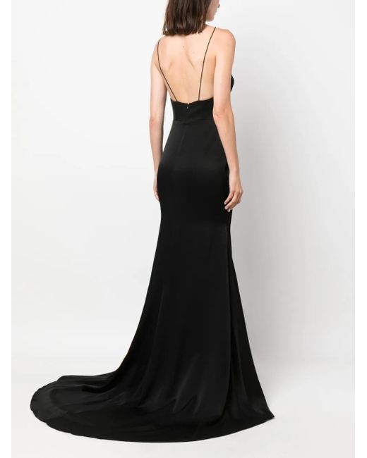 Alex Perry Black Cut-Out Maxi Dress