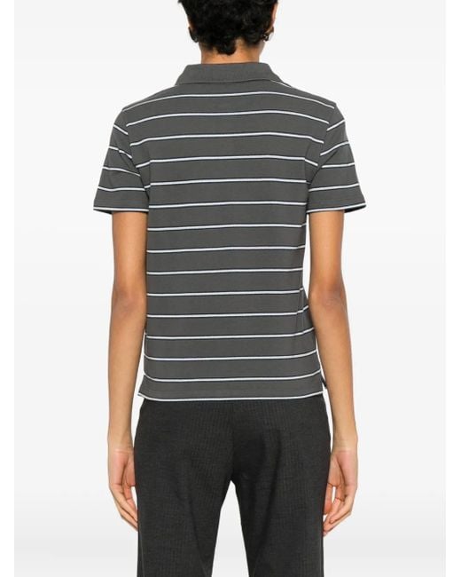 Paloma Wool Julieta Gestreepte Top Met Knopen in het Gray