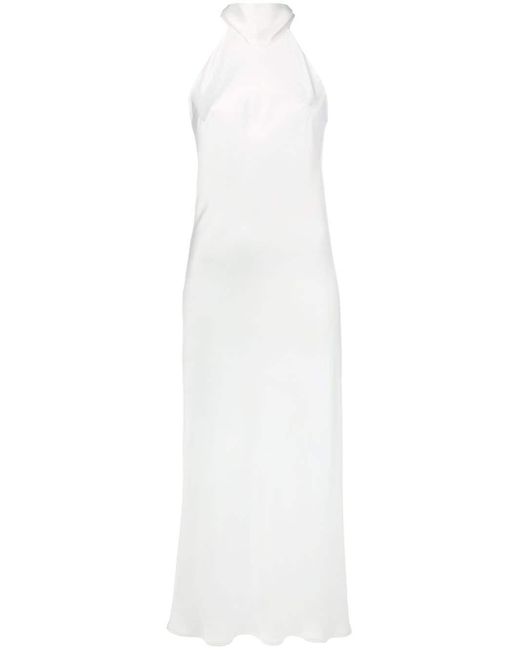 Galvan White Sienna Midi Dress