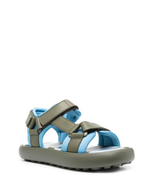 Camper Green Two-Tone Touch-Strap Sandals for men