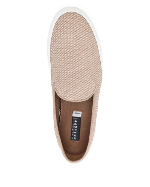 Fratelli Rossetti White Suede Loafers for men