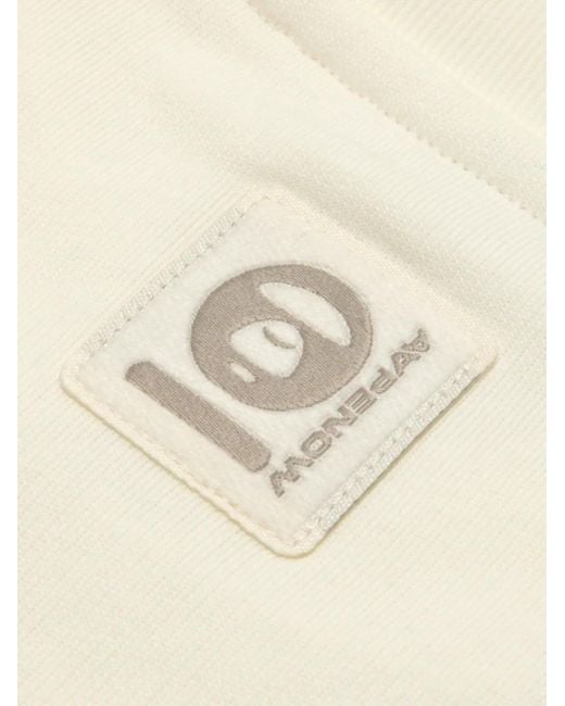 Aape By A Bathing Ape Natural Printed-Logo Sweatshirt for men