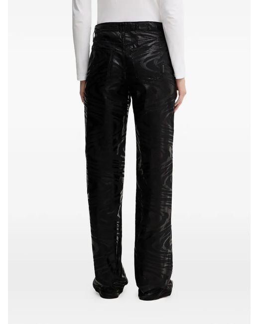 ARMANI EXCHANGE Black Zebra-Pattern Jeans