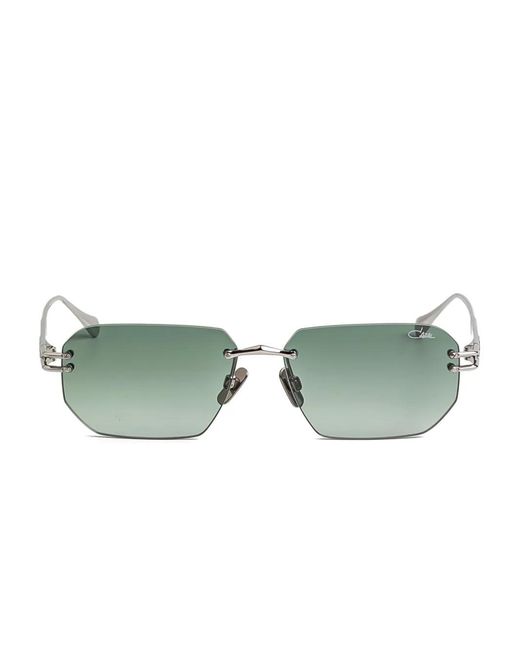 Cazal Green Geometric-Frame Sunglasses