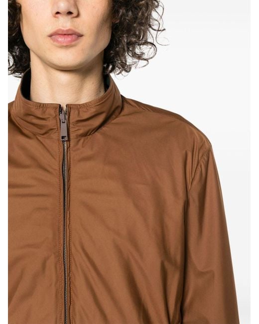 Zegna Reversible lightweight jacket in Brown für Herren