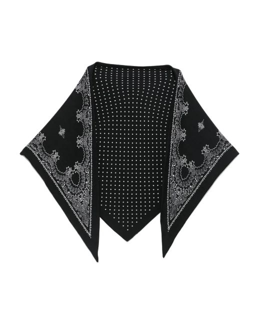 Destin Black Judy Triangular Scarf