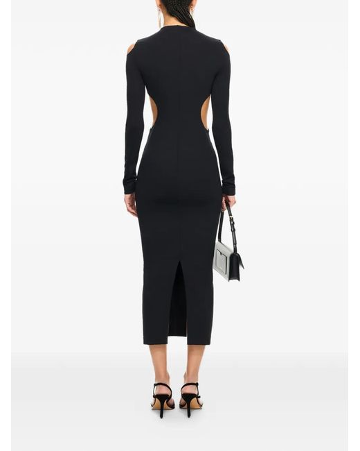 Off-White c/o Virgil Abloh Black Sleek Meteor Midi Dress