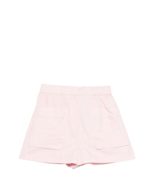 Maje Pink Cotton Shorts