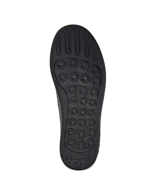 Camper White Peu Touring Elasticated-Strap Ballet Flats