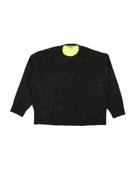 Opening Ceremony Black Cashmere Crew-Neck Sweater for men