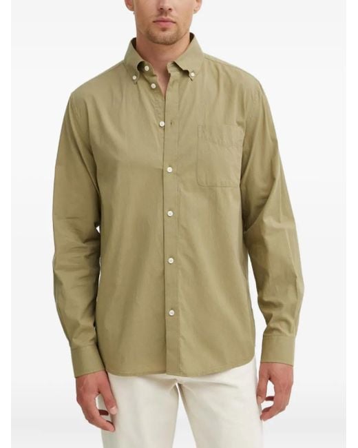 Les Deux Green Pocket Button-Down Shirt for men